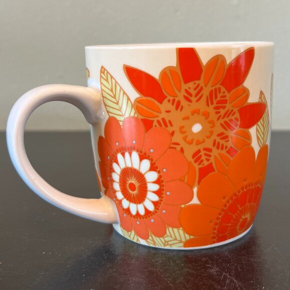 NOW DESIGNS Floral Stoneware Cup Mug ~ Tropical Fun and Funky Flowers - Picture 2 of 9